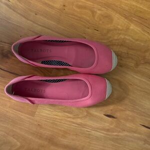 Talbots Pink Flats with Beige Toe Cap